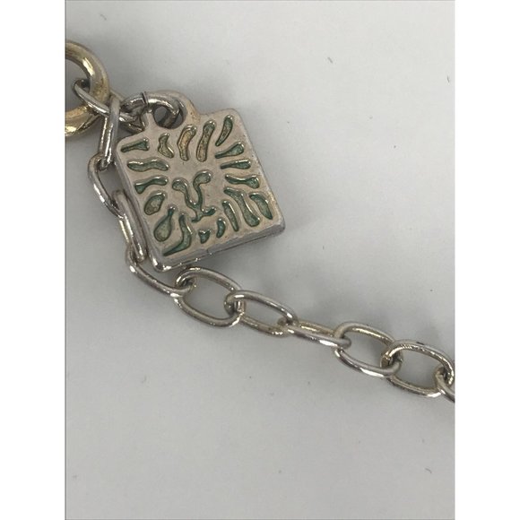 Ann Klein Neutral Beige  Gold Tone pale‎ Yellow Crystals Pendant 16"  Necklace - Picture 6 of 10